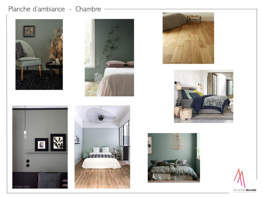 Planche d'ambiance chambre